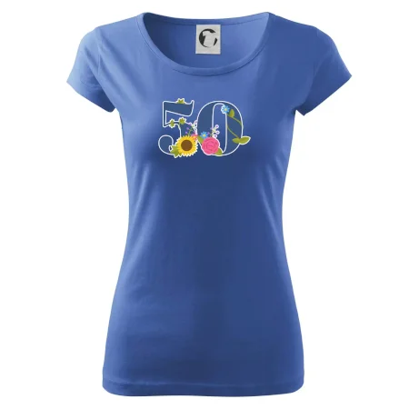 Kvetinové číslo kreslené - 50