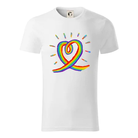 Srdce pride dúha kreslená