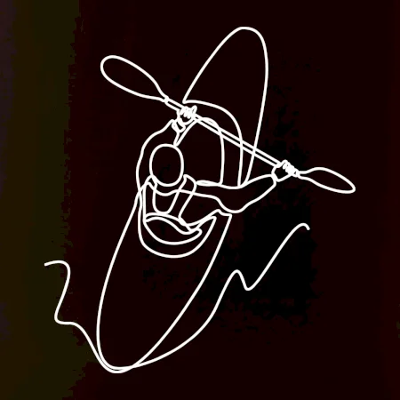 Kajak zhora jedným ťahom