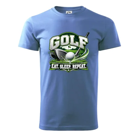 Golfová palica s loptičkou eat sleep repeat
