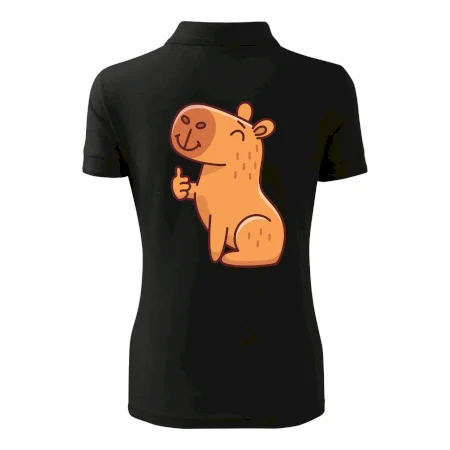 Kapybara s palcom hore