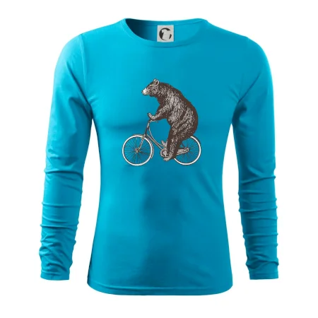 Medveď na bicykli