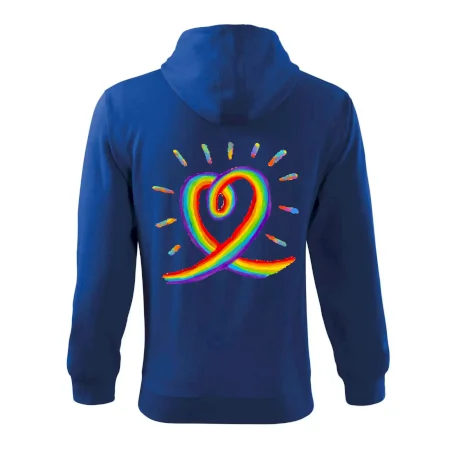 Srdce pride dúha kreslená