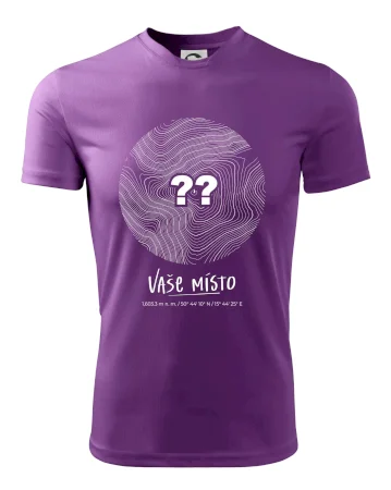 Vaše miesto - vrstevnice v kruhu