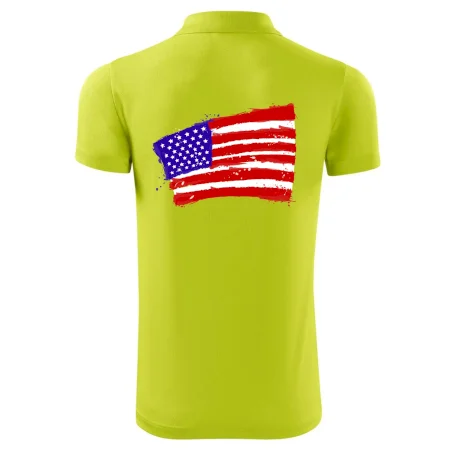 Americká vlajka ohnutá