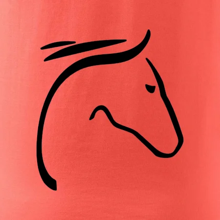 Kôň - hlava silueta