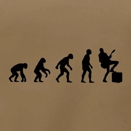Evolúcia gitarista - noha na kombe