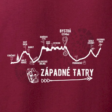 Profil kopca Západné Tatry