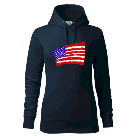 Americká vlajka ohnutá