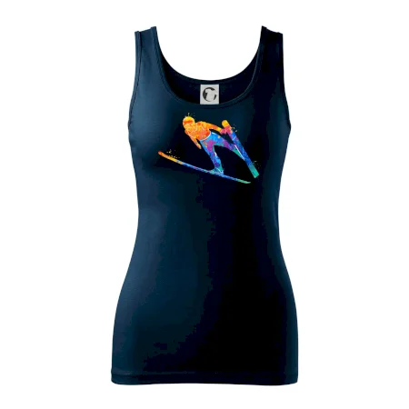 Skokan na lyžiach splash