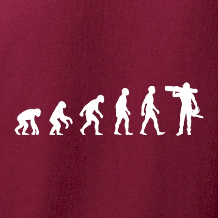 Evolúcia drevorubač - píla a kmeň
