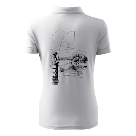 Kreslený rybár s podberákom