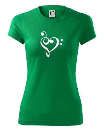 Husľový kľúč srdce