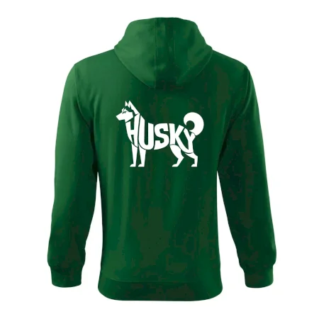 Husky nápis v tele