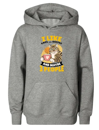 I like cats and coffee and maybe 3 people