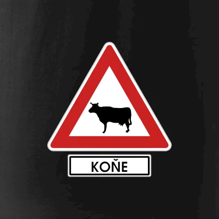 Dopravní značka - Pozor koně / kráva