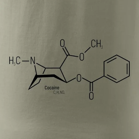 Molekulárna štruktúra Cocaine Kokaín