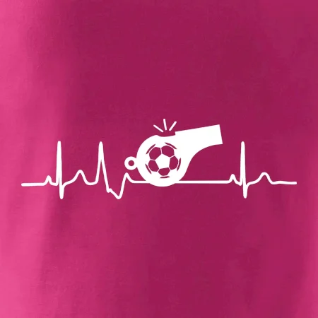 EKG futbal rozhodca a píšťalka