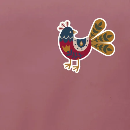 Folklór na prsníku sliepky