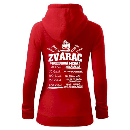 Hodinová mzda zvárač