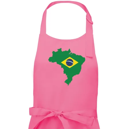 Brazília vlajka v mape