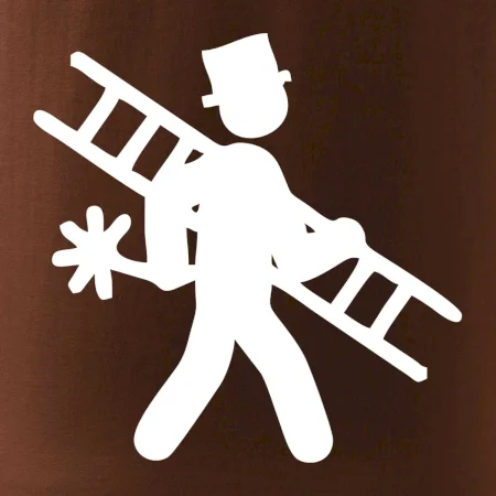Kominík logo + nápis na zádech