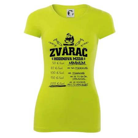 Hodinová mzda zvárač