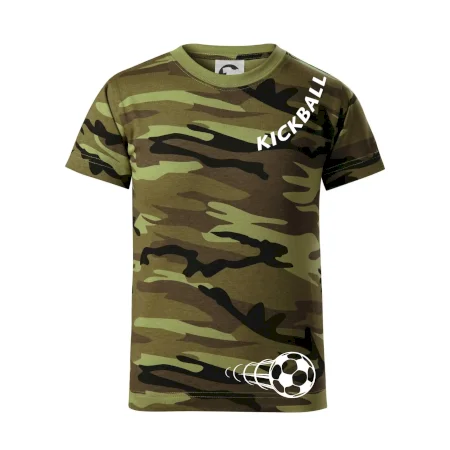 Kickball nápis šikmo