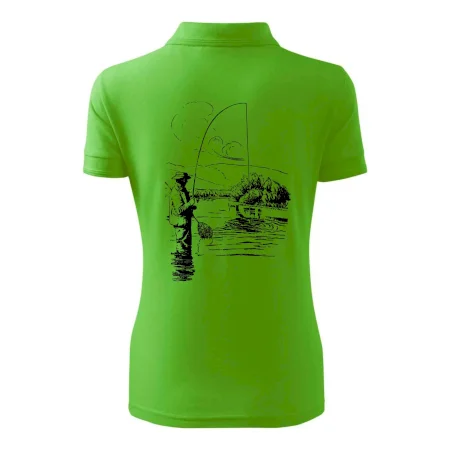 Kreslený rybár s podberákom