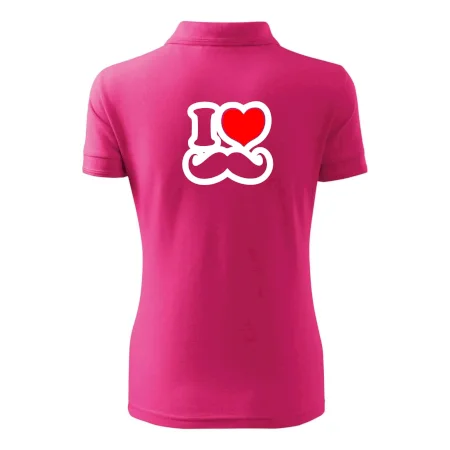 i love mustache - obrys