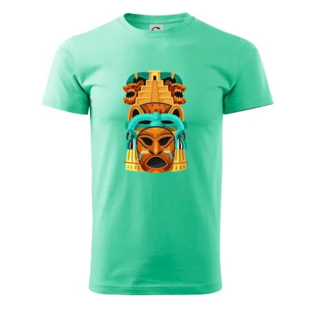 Mayová maska s pyramídou