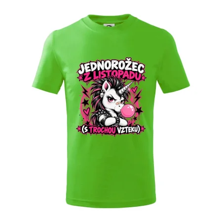 Novembrový punkový jednorožec s čírom