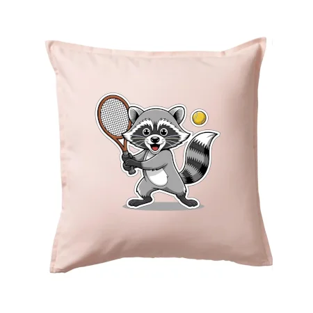 Mýval hrá tenis kreslený