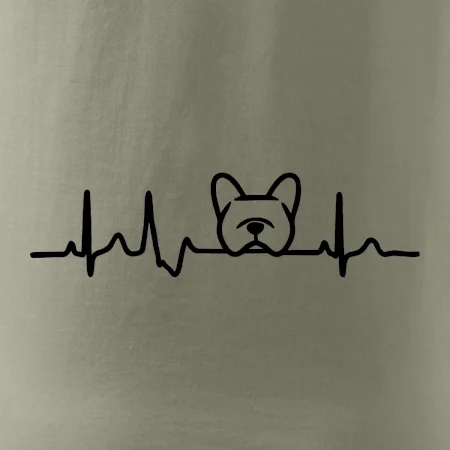 EKG Francúzsky buldoček hlava