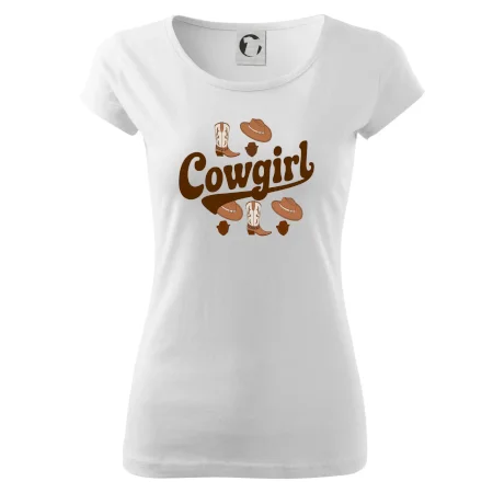 Cowgirl nápis a oblečenie