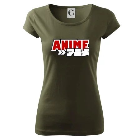 Anime nápis červený