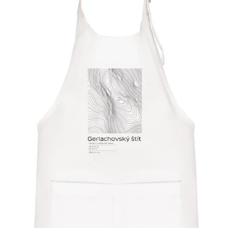 Gerlachovský štít - vrstevnice v obdĺžniku