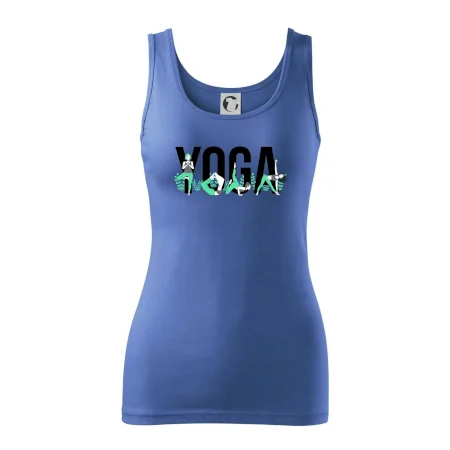 Yoga nápis farebný