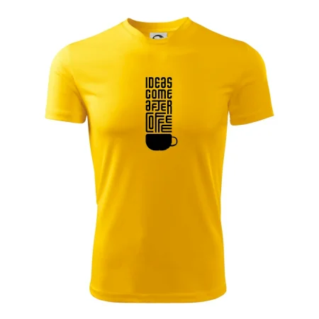 Ideas come after coffee