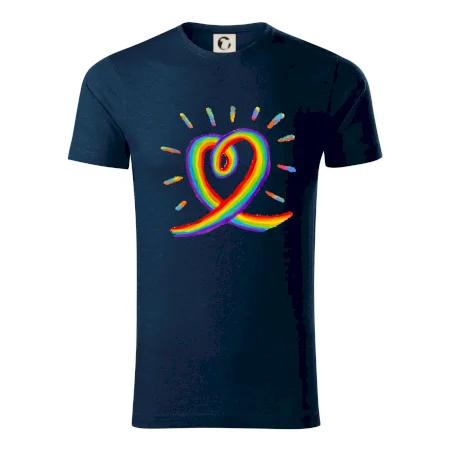 Srdce pride dúha kreslená