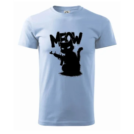 Meow mačka so zbraňou