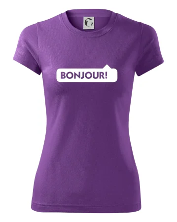 Nápis Bonjour