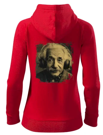 Albert Einstein so slúchadlami