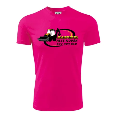 Bagrista v kruhu - vlastný nápis