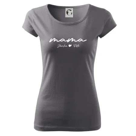 Mama - tričko menami deti písacie