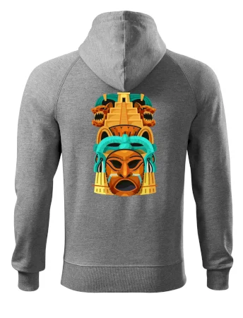 Mayová maska s pyramídou