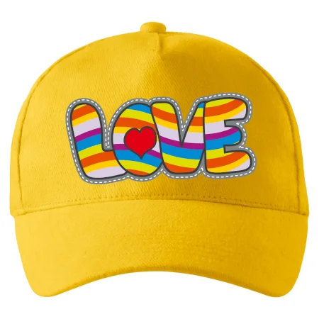 Love nápis dúhový