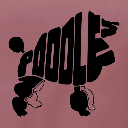 Pudel - nápis v tele