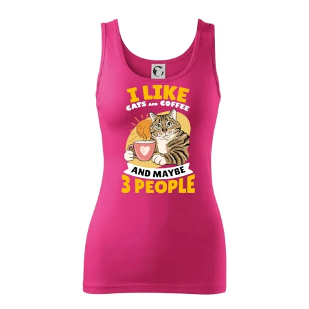 I like cats and coffee and maybe 3 people