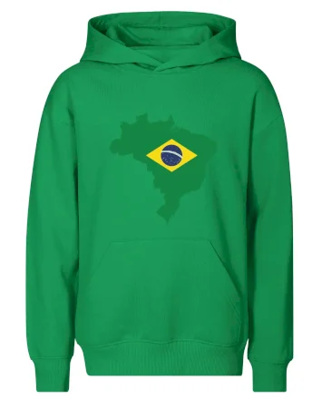 Brazília vlajka v mape